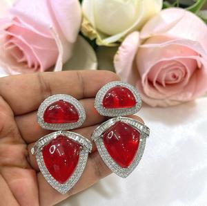 Pendientes Largos de Lujo en Latón Chapado en Oro con Circonita, de Primera Calidad, Hermosos y Elegantes para Mujeres y Niñas, Ideales para Bodas y Fiestas - Product Image 3