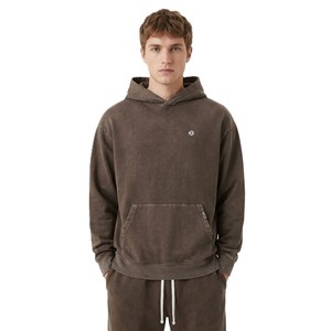 Heavyweight Cotton Fleece Hoodies for <b>Men</b> Oversized <b>Pullover</b> Streetwear Minimal Style Custom Logo Bulk Order Supply - Product Image 1