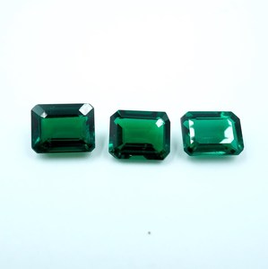 อัญมณี HAYAAT GEMS รับรองคุณภาพ 3 เม็ด พลอยมรกตธรรมชาติจากแซมเบีย สีเขียว 7 กะรัต ทรงคุชชั่น 9x7 มม. สำหรับทำเครื่องประดับ - Product Image 1