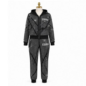 Ensembles de jogging brodés Hic and Comfy pour femmes, légers, avec logo personnalisé imprimé, streetwear, écologiques, respirants, pour l'hiver - Product Image 2
