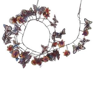 Hot Selling Multicolored Handmade Eco-Friendly Outdoor Iron Sheet Customized Shape Handcrafted Hanging <b>Christmas</b> Garland <b>for</b> - Product Image 4