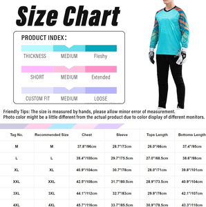 Elite Soccer Wear Breathable 100% Polyester Protective Goalkeeper Uniform Kit with Sponge <b>Protector</b> Training Pants Jersey Shirts - Product Image 6