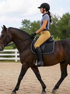 Pantalons d'équitation pour femmes, taille haute, culottes d'équitation respirantes, flexibles, avec grip en silicone, leggings d'équitation - Product Image 6