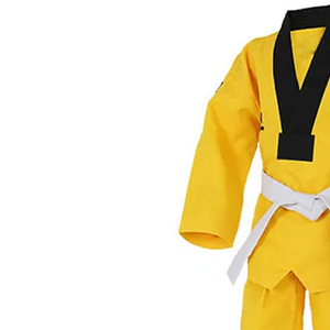 Premium Quality Pakistan Made Taekwondo Uniform Martial Arts Yellow Color Wholesale Price Martial Arts Wear Taekwondo Uniform - Product Image 5