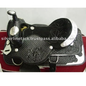 Selle Western en cuir véritable Premium Horse Products. - Product Image 2