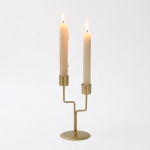 Luxury Modern 3-Arm Gold Metal Candlestick Holder & Elegant Candelabra Centerpiece For Wedding Table Romantic Dinner Decoration - Product Image 3