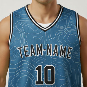 Custom Design Breathable Quick Dry Reversible Unisex Basketball Jerseys Uniform Set 100% Polyester <b>Applique</b> - Product Image 4