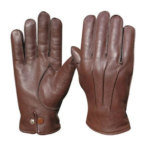 Gants de conduite en cuir 100% personnalisables avec logo, compatibles écran tactile, coupe-vent, en cuir de chèvre, pour hommes, EN PROMOTION - Product Image 3