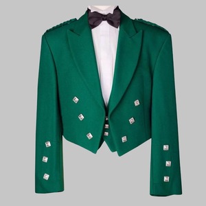 Chaqueta Prince Charlie Escocesa Negra de Lana de Lujo para Hombre, Chaqueta con 3 Botones, Venta al Por Mayor Personalizada 2026 - Product Image 6