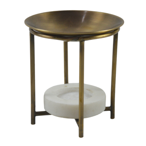 Quemador de Incienso Decorativo de Latón y Mármol, Ideal para Decoración del Hogar, Acabado Pulido Brillante de Alta Calidad - Product Image 4