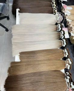Extensions de cheveux Remy vietnamiennes brutes 100% en vrac 100g Double noyade dans toutes les couleurs 30 pouces Style de vague naturelle - Product Image 4