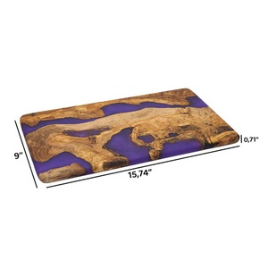 Decorative Epoxy Wood Charcuterie Board Handmade Cheese Serving Board Durable Lightweight 2.0cm Thick Wholesale OEM Custom - Product Image 6