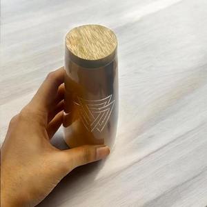 Ensemble de mugs en corne polie et gravée, faits à la main, verres à bière uniques pour whisky et cocktails, magnifiquement conçus - Product Image 6