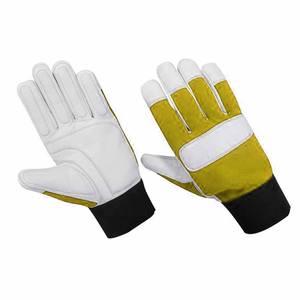 Guantes de Trabajo de Cuero de Cabra, Resistentes a la Abrasión, Protección para las Manos, Resistentes al Calor, para Construcción y Jardinería - Product Image 4