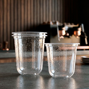 Disposable PP <b>Plastic</b> Clear <b>Cup</b> 95mm Diameter for Cold Beverages - Product Image 3