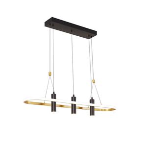 Lampadario a Sospensione LED Dimmerabile Javeriah a 4 Luci Nero/Oro, Lampada Elegante per Arredamento Casa (Lampadina Non Inclusa) - Product Image 3