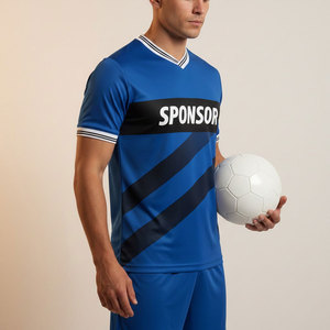 Maillot de football personnalisé par sublimation pour les équipes de club Fabricant d'uniformes de football professionnels Tissu 100% polyester - Product Image 1