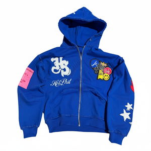 เสื้อฮู้ดดี้ผู้ชายแบบซิป ออกแบบเองได้ ปักโลโก้ตามสั่ง แฟชั่นทันสมัย ผลิตโดยผู้ผลิตเสื้อฮู้ดดี้หลากสี - Product Image 3