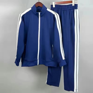 ชุดกีฬาขายส่งสำหรับผู้ชายและผู้หญิง คุณภาพสูง โลโก้สั่งทำได้ ทันสมัย ใส่ได้ทั้งชายและหญิง ระบายอากาศได้ดี กางเกงวอร์มเอวยางยืด สำหรับผู้ใหญ่ สวมใส่สบาย - Product Image 4