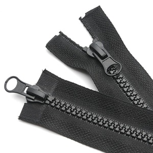 Fermeture éclair en nylon à extrémité ouverte personnalisée en usine, fermeture éclair en nylon à extrémité fermée argentée/dorée pour manteau - Product Image 5