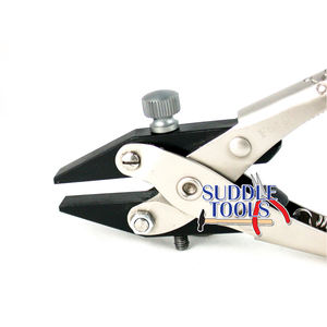 Alicates de Sujeción de Acción Paralela con Mordazas Planas y Lisas de Acero al Carbono, con Bloqueo de Tornillo, 140mm 160mm, Herramientas para Engastar Joyas y Fabricación de Joyería DIY - Product Image 1