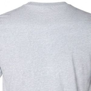 T-shirt à manches courtes pour homme en coton doux, gris clair, col rond, basique, léger, respirant, pour tous les jours, été - Product Image 4