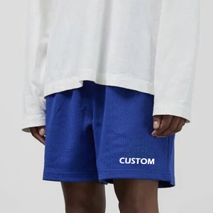 Pantalones Cortos Bermuda de Malla de Alta Calidad para Hombre, Personalizados, de Spandex/Algodón Orgánico, con Cordón, Transpirables, Ecológicos, Casuales, de 5 Pulgadas - Product Image 2