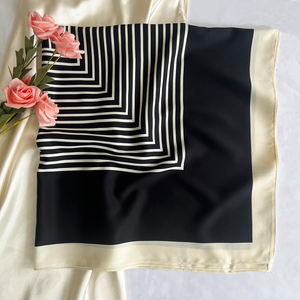 Soft Lightweight Silk <b>Scarf</b> Women Luxury Fashion Shawl Elegant Printed Neck Head Wrap Accessory Silk <b>Scarf</b> - Product Image 4