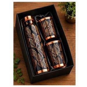 Juego de Botella y Taza de Agua Ecológica Clásica de Cobre con Bebedero Portátil para Uso en Exteriores e Interiores - Product Image 5