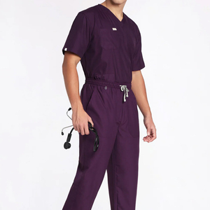 Wholesale High Quality Summer Medical Nursing <b>Scrubs</b> Perfect Fit Women's Hospital Nurse Spandex/Cotton Fabric Accessories - Product Image 4