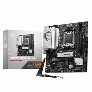 Msi B650m गेमिंग वायरलेस गेमिंग मदरबोर्ड (am5, M-ATX, ddr5, pci 4.0, वाई-फाई 6e) के साथ msi B650m गेमिंग मदरबोर्ड - Product Image 2