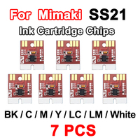 Chip de reinicio automático de cartucho de tinta Mimaki SS21 para Chip permanente Mimaki JV33 CJV30 JV3 JV5