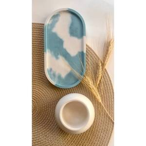 Elegant Resin <b>Decorative</b> Trays in Oval and Round Shapes for Gifting - Product Image 1