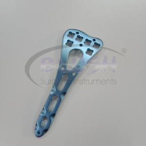 Cabezal manual de acero inoxidable de 2.4MM con bloqueo de seguridad OEM, ángulo variable, dos columnas, para radio distal, con orificios de 19.5MM de ancho, color rosa rubor. - Product Image 2
