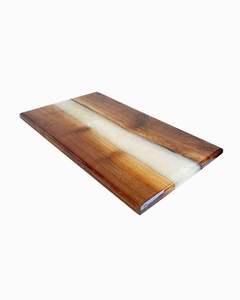 Grande planche à découper en teck durable avec poignée ergonomique, rainure pour jus, conteneurs, couvercles, râpes et ensemble de blocs à découper - Product Image 3