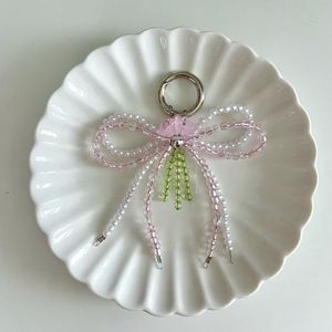 พวงกุญแจลูกปัดปักลวดลายวินเทจทำด้วยมือ - Product Image 3