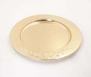 Plato de Presentación Dorado Moderno de Metal Pulido Estilo Americano Ecológico para Bodas, Hoteles, Restaurantes y Banquetes - Product Image 2