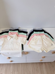 ชุดเสื้อผ้าเด็กสไตล์เกาหลี SeunKids ผ้าฝ้าย 100% ยืดได้ 4 ทิศทาง ระบายอากาศดี ชุดฤดูร้อน กางเกงขาสั้น ผลิตในเวียดนาม - Product Image 6