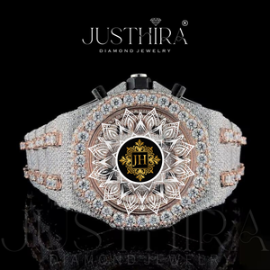Reloj de Lujo para Hombre JUSTHIRA con Diamantes, Caja Octogonal de 42 mm, Correa de Acero Inoxidable, Cierre Desplegable, Movimiento de Cuarzo Analógico - Product Image 6