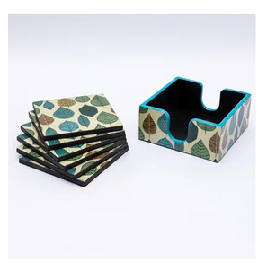 MDF Coaster Custom Printed Sublimation MDF Coaster <b>Mats</b> & Pads MDF Round Cork Coaster At Lowest Price - Product Image 2