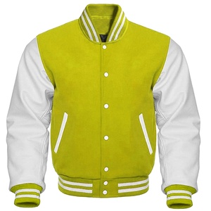 OEM Manufacturer High Quality Logo Embroidery <b>Men</b> College Leather Sleeves Custom <b>Baseball</b> Bomber Letterman Varsity <b>Jacket</b> - Product Image 4