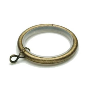 Anillas de latón antiguo para cortinas con inserto de plástico silencioso, anillas para cortinas con deslizamiento suave y sin ruido para hoteles y hogares. - Product Image 1