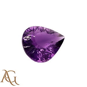 อเมทิสต์ธรรมชาติทรงลูกแพร์ แกะสลักด้วยเลเซอร์ สีม่วง แกะสลักแบบอินทากลิโอ สำหรับทำเครื่องประดับ ราคาขายส่ง คริสตัล - Product Image 4