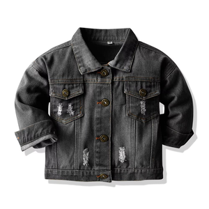 Veste en jean boutonnée pour enfants et tout-petits, collection Printemps-Automne 2026, pour bébés garçons et filles - Product Image 2