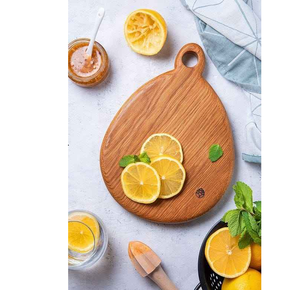 Planche à découper en bois rustique, planche à découper rectangulaire en bois avec poignée, matériau en bois naturel pour la cuisine, utilisation pour les mariages - Product Image 6