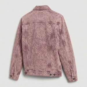 High Quality Men's Denim Jacket Casual <b>Jean</b> Coat with Custom Embroidery and Logo Printing Streetwear Outerwear - Product Image 5