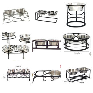 Nouveau support de bol pour chien en bois et en fer surélevé pour nourriture et eau pour grands chiens moyens et petits pour animaux de compagnie - Product Image 6