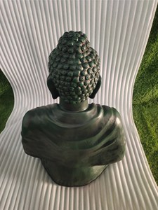 FRP Buddha Statue Military Green Color High Quality Material for Living Room Meditation Room Home Garden-Export Quality - Product Image 6