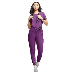 Custom Logo Unisex Nurse Scrub <b>Set</b> Surgical Medical Uniform <b>Doctor</b> Hospital Scrubs Top with Jogger Pants - Product Image 4