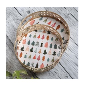 New Design Customized Stainless Steel <b>Silver</b> Gold Tray Metal Hotel Restaurant Tea <b>Coffee</b> Fruit Tray Serving Tray - Product Image 5